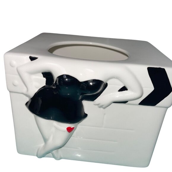 Benjamin Medwin Vintage 1995 Betty Boop Ceramic Cookie Jar White Decor - Picture 3 of 16